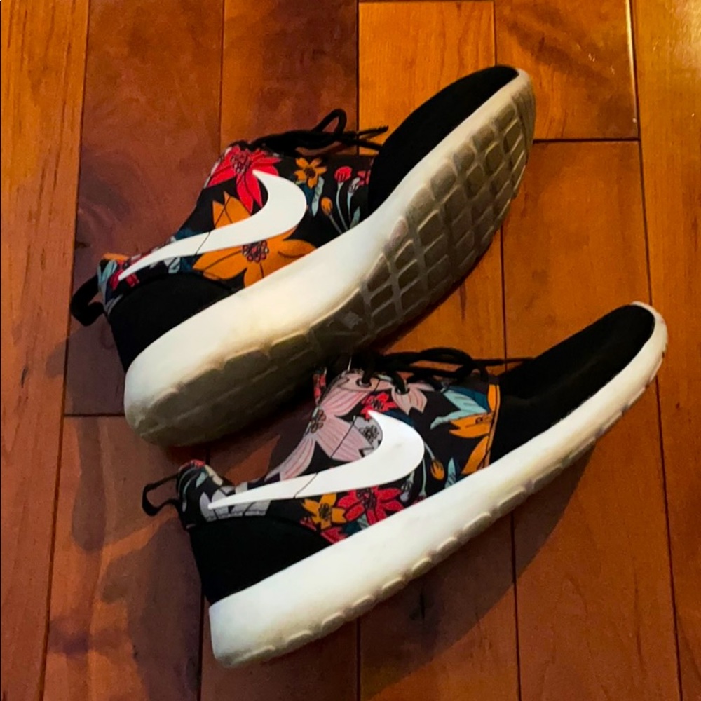 Floral Nike shoes